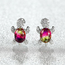 Load image into Gallery viewer, Turtle Zircon Earrings