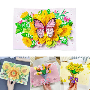 3D Handmade Flower Greeting Card