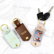 Load image into Gallery viewer, Leather Keyring With Family Photo