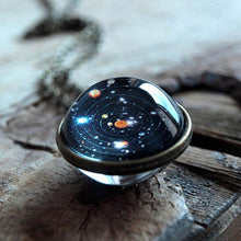 Load image into Gallery viewer, Double-Sided Glass Galaxy Necklace