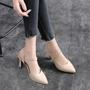 Pointed Toe High Heel Sandals