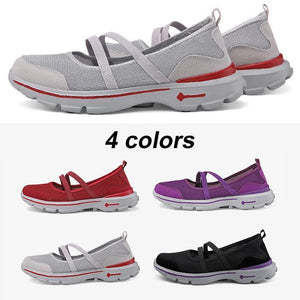 Women's breathable mesh flat shoes