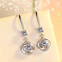 Load image into Gallery viewer, Crystal Four Leaf Clover Earrings