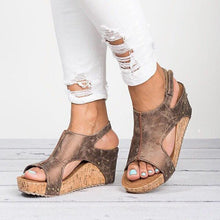 Load image into Gallery viewer, Fashionable Wedge Heels Sandals