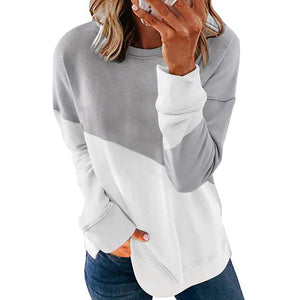 Crew Neck Contrast Sweatshirt