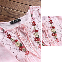 Load image into Gallery viewer, Fashion Lace Patchwork Bow Blouses for Women