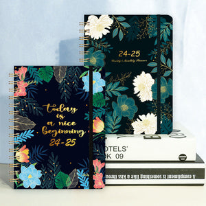 2025 Flower Weekly and Monthly Planner