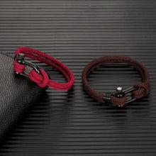 Load image into Gallery viewer, U-shaped Buckle Nylon Braided Bracelet