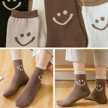 Load image into Gallery viewer, Lovely Smile Face Cotton Socks