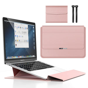 💻New Year Sale - 50% OFF💻Laptop Sleeve Case Leather Case with Adjustable Stand