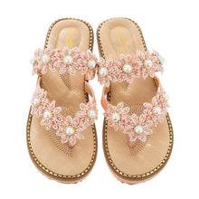 Load image into Gallery viewer, Women&#39;s Bohemian Sparkle Bling Flip Flops