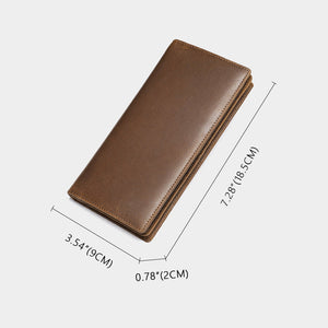 Men's Long Genuine Leather Wallet