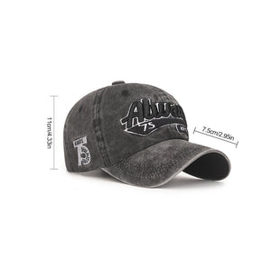 Alphabet Embroidered Peaked Cap