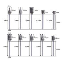 Load image into Gallery viewer, DOMOM 10-In-1 Tungsten Steel Grinding Head Set ( 10PCs )