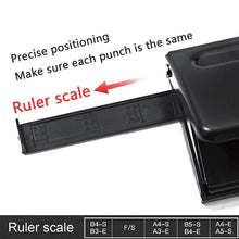 Load image into Gallery viewer, Adjustable 6-Hole Punch Paper Puncher