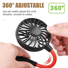 Load image into Gallery viewer, Rechargeable Mini Neck Fans