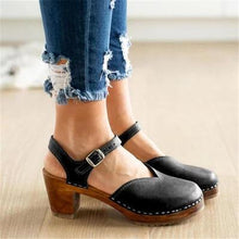 Load image into Gallery viewer, Fashion Retro Round Head With Sandals