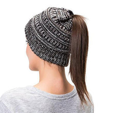 Load image into Gallery viewer, Soft Knit Ponytail Beanie