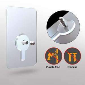 Punch-free Tranaparent Hooks (10pcs)