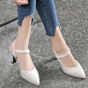 Pointed Toe High Heel Sandals