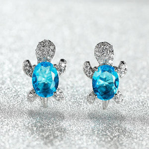 Turtle Zircon Earrings