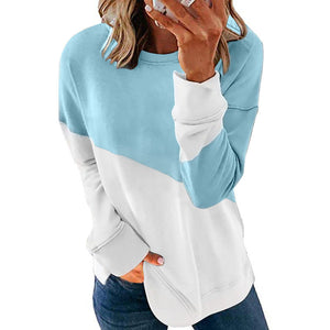 Crew Neck Contrast Sweatshirt