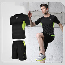 Load image into Gallery viewer, Men tight-fitting short-sleeved sportswear