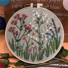 Load image into Gallery viewer, Beginner&#39;s Embroidery Hoop Flower Kit