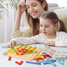 Load image into Gallery viewer, 🌈💐Montessori Pegboard Puzzle💐