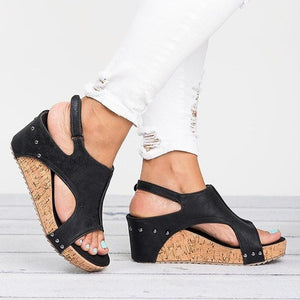 Fashionable Wedge Heels Sandals