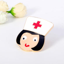 Load image into Gallery viewer, Love Heart Stethoscope Mini Brooch