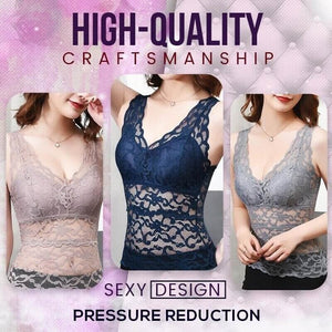 Lace Vest With Breast Pads