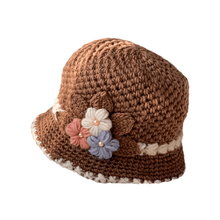 Load image into Gallery viewer, French Thicken Women&#39;s Flowers Knitted Woolen Hat