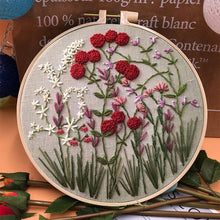 Load image into Gallery viewer, Beginner&#39;s Embroidery Hoop Flower Kit