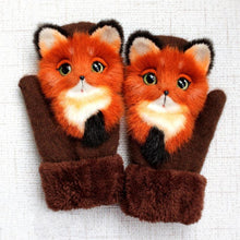 Load image into Gallery viewer, Cute Winter Animal Gloves