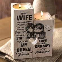 Load image into Gallery viewer, Wooden Heart Candle Holder