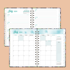 2025 Flower Weekly and Monthly Planner