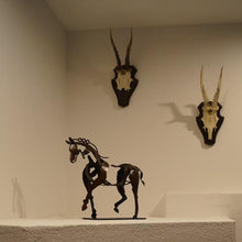 Load image into Gallery viewer, Handmade Adonis Metal Horse Sculpture