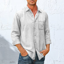 Load image into Gallery viewer, Mens Long Sleeve Button Down Shirt