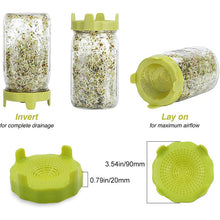 Load image into Gallery viewer, Microgreens Sprouting Jar Lid