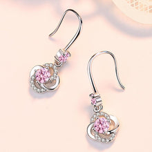 Load image into Gallery viewer, Crystal Four Leaf Clover Earrings