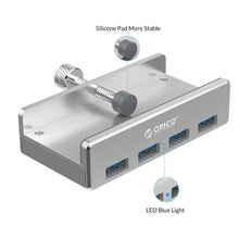 Load image into Gallery viewer, Mountable Desk Side USB 3.0 Adapter Hub 👩🏻‍💻 👨🏻‍💻