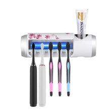 Load image into Gallery viewer, UV Toothbrush Holder(5 Toothbrushes Holding and Four Stickers Included)