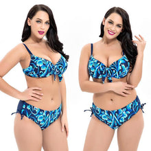 Load image into Gallery viewer, High Waist Printed Bikini Set (Large Size)