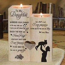 Load image into Gallery viewer, Wooden Heart Candle Holder