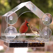 Load image into Gallery viewer, Window Bird House Feeder