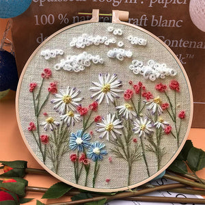 Beginner's Embroidery Hoop Flower Kit