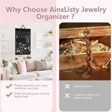 Load image into Gallery viewer, Felt Hanging Jewelry Organizer