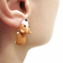 Load image into Gallery viewer, Cute Animal Bite Earrings