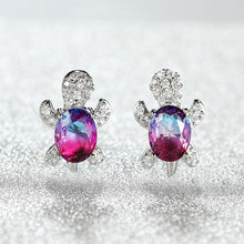 Load image into Gallery viewer, Turtle Zircon Earrings